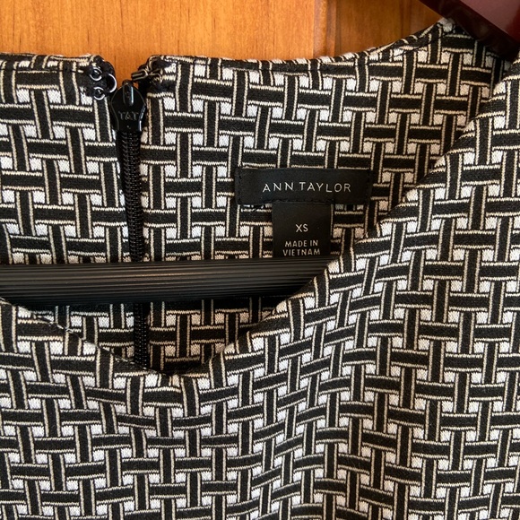 Ann Taylor Black Patterned Dress - Picture 3 of 6